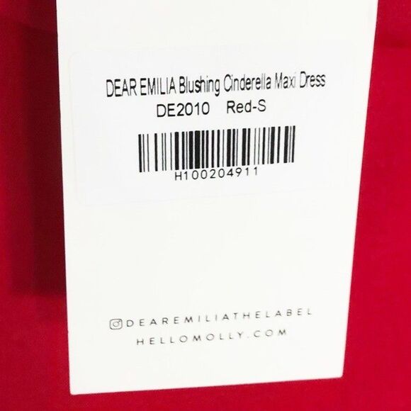 Dear Emilia Blushing Cinderella Hello Molly Maxi Dress Red Small Formal NWT - Picture 8 of 12